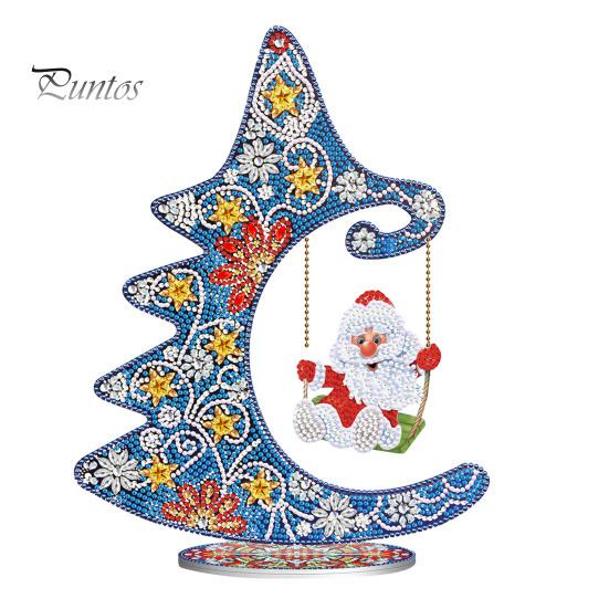 

1 комплект алмазной живописи набор DIY изысканный анти-выцветание рождественские тематические стразы живопись товары для рукоделия 5