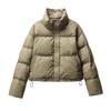 Women's Trendy 2024 Wash-Free PU Leather Down Jacket - Small, Thickened Short Style