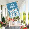 1pc Double-Sided Polyester Snowman Garden Flag - No Power Needed - Seasonal Outdoor Welcome Lawn Banner, for Christmas Holiday Decor