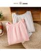 Women's Summer 2026 Imitation Han Linen Short-Sleeve T-Shirt - Artistic Solid Color Design