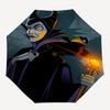Maleficent, Raven Themed Automatic Opening and Closing Umbrella, Brightly Colored 8-rib Portable Umbrella, Suitable for Men and Women, A Perfect Gift