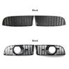1 Pair M3 Style Car Front Bumper Lower Fog Light Lamps Grilles Grille Replacement For BMW 3-Series E90 E91 E92 E93 2006-2011