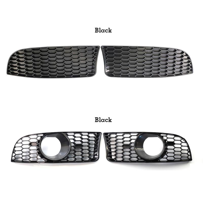 1 Pair M3 Style Car Front Bumper Lower Fog Light Lamps Grilles Grille Replacement For BMW 3-Series E90 E91 E92 E93 2006-2011