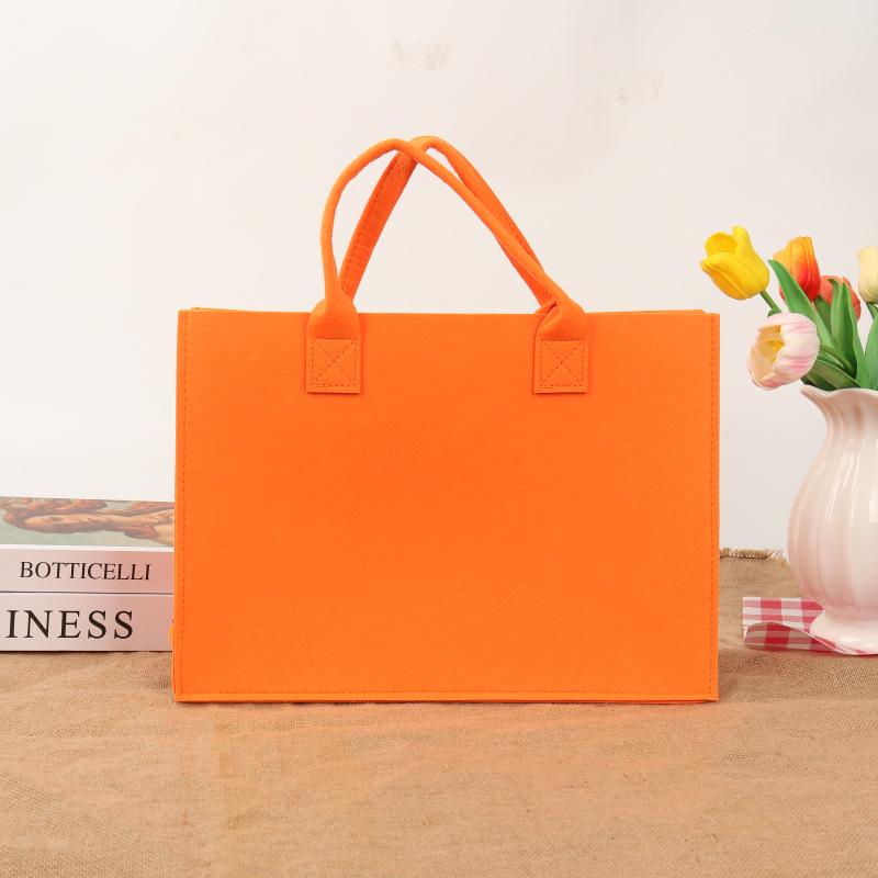 Custom Logo Felt Tote Bag - Large Capacity, Commute-Friendly, Xiaohongshu Style