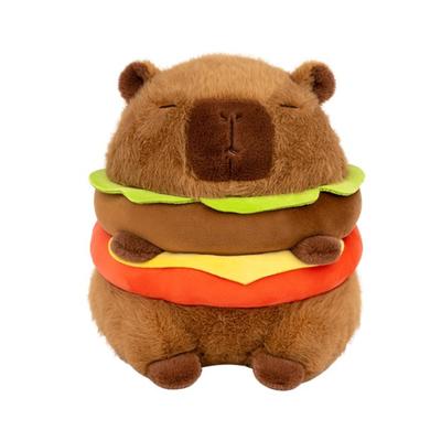 Hamburg Capybara Plüschtier Flauschige Kawaii Plüschpuppe Simulation Capibara Anime Niedliche Kuscheltiere Weiches Plüschgeschenk Kinderspielzeug
