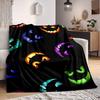 1pc Halloween Pumpkins Blanket, Lightweight Flannel Throw For Sofa, Bed, Travel, Camping, Livingroom, Office, Couch, Chair