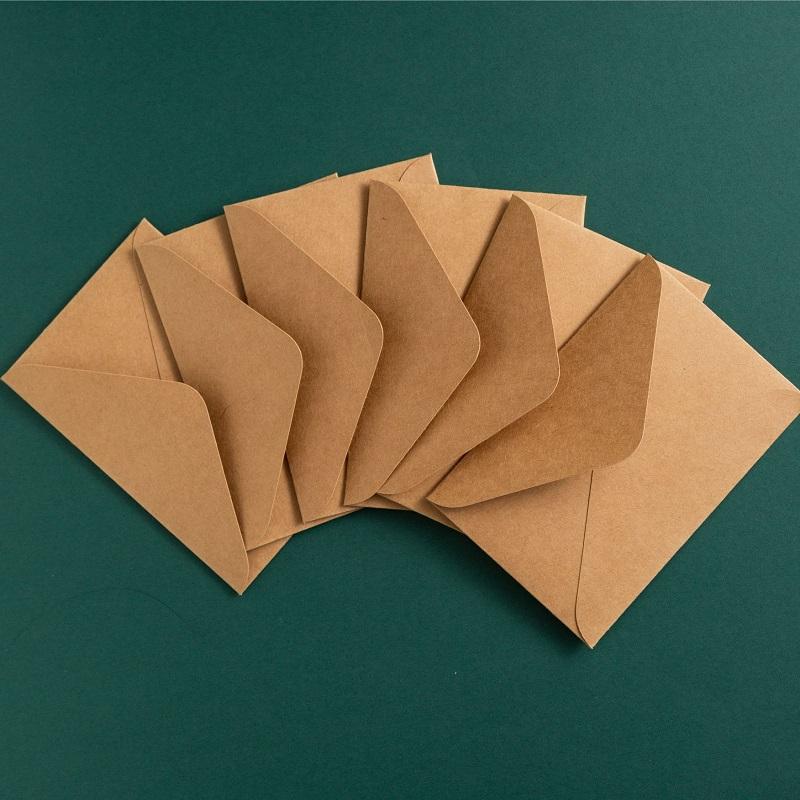 50pcs/lot Envelope High-grade 250g Kraft Paper Big Envelopes Western White Envelopes for Wedding Invitations Business Stationery