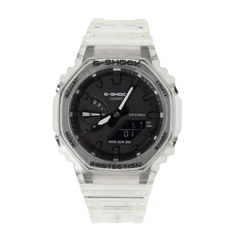 

CASIO Customized watch modified series waterproof luminous Quartz rubber strap same style for men and women pink dial GA-2100SKE-7A чорний