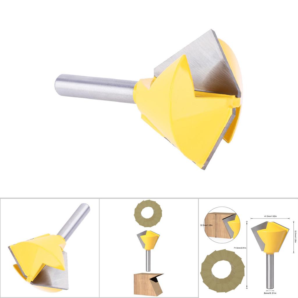 Polygon Vogelschnabel Fräser 8mm Schaft Holzbearbeitung Fräser12 Seite
