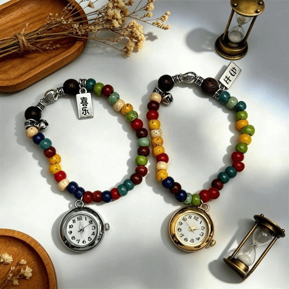 with Pendant Bracelet Watch Handmade Quartz Watch Fashion Chain Watch  for Women Girls
