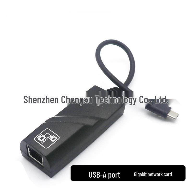 USB-C to Gigabit Ethernet Adapter with RJ45 Port for Computers and Laptops - Driverless.