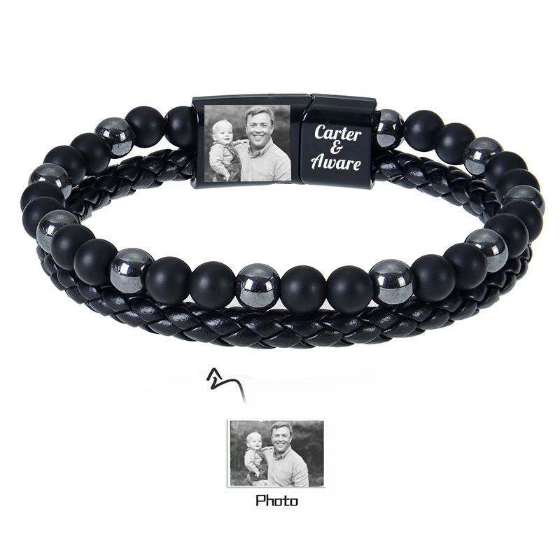 JYL TS Bracelet Patriotic  Star Detail Evokes Pride & Divine Guidance Style-7-Customized шампанского