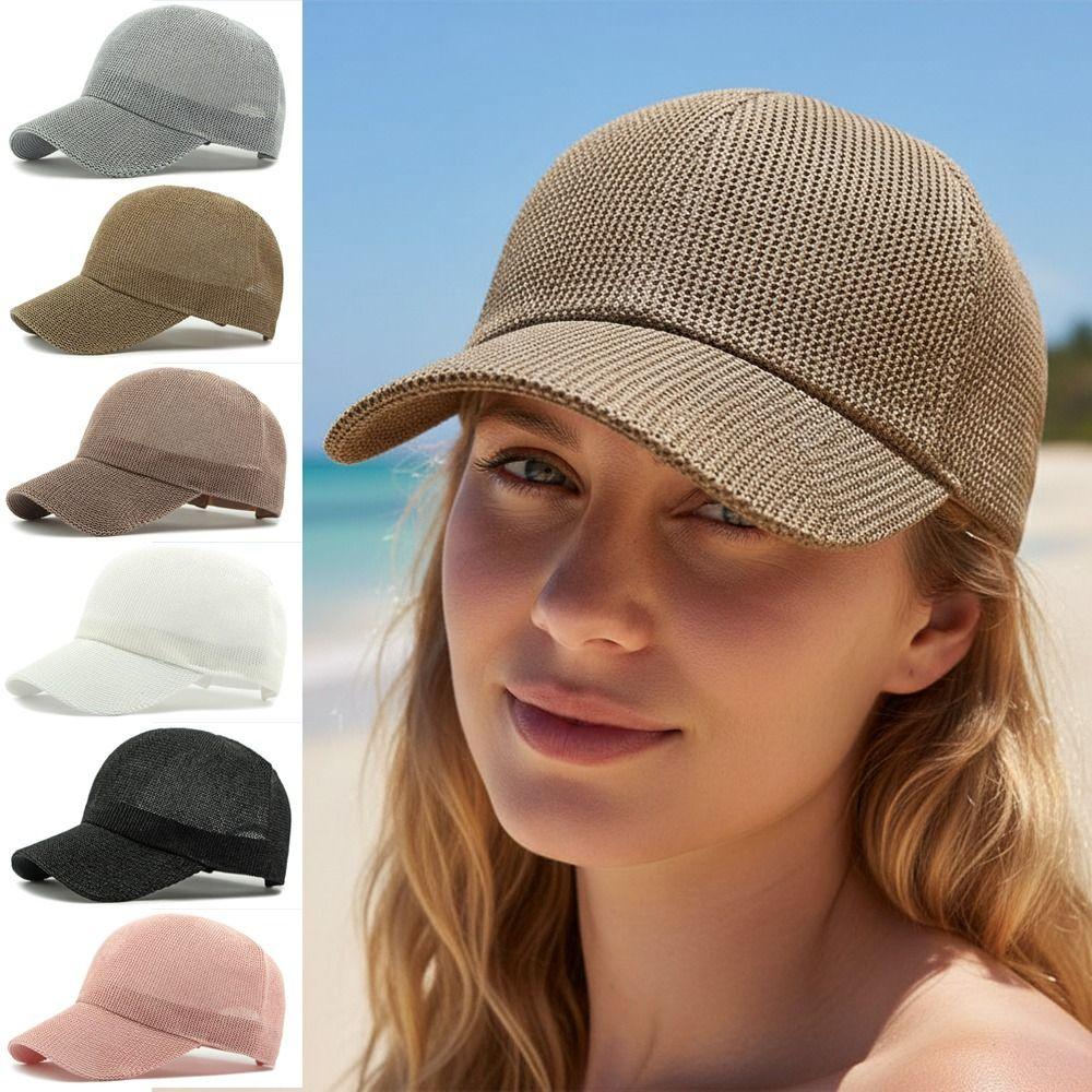 Fashion Adjustable Summer Sun Hats Breathable UV Protection Straw Beach Hats Outdoor Beach Cap For Women
