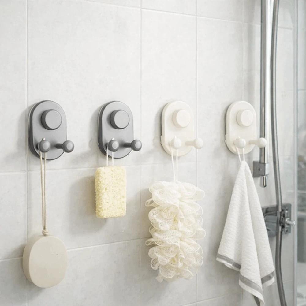 3 PCS Non-Marking Suction Cup Hooks Plastic Wall Hook Practical Kitchen Storage Hooks  Cabinet