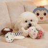 Plush Pet Toy , Built-In Tpr Spikes, Squeaky Dog Toys For Chewing And Self-Entertainment, Suitable For Small To Medium-Sized Pet.