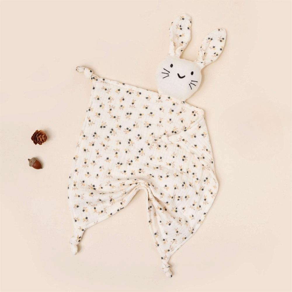 Breathable Baby Comfort Blanket Cotton Baby Lovey Year Round Security Blanket  Travel Soothing Style3