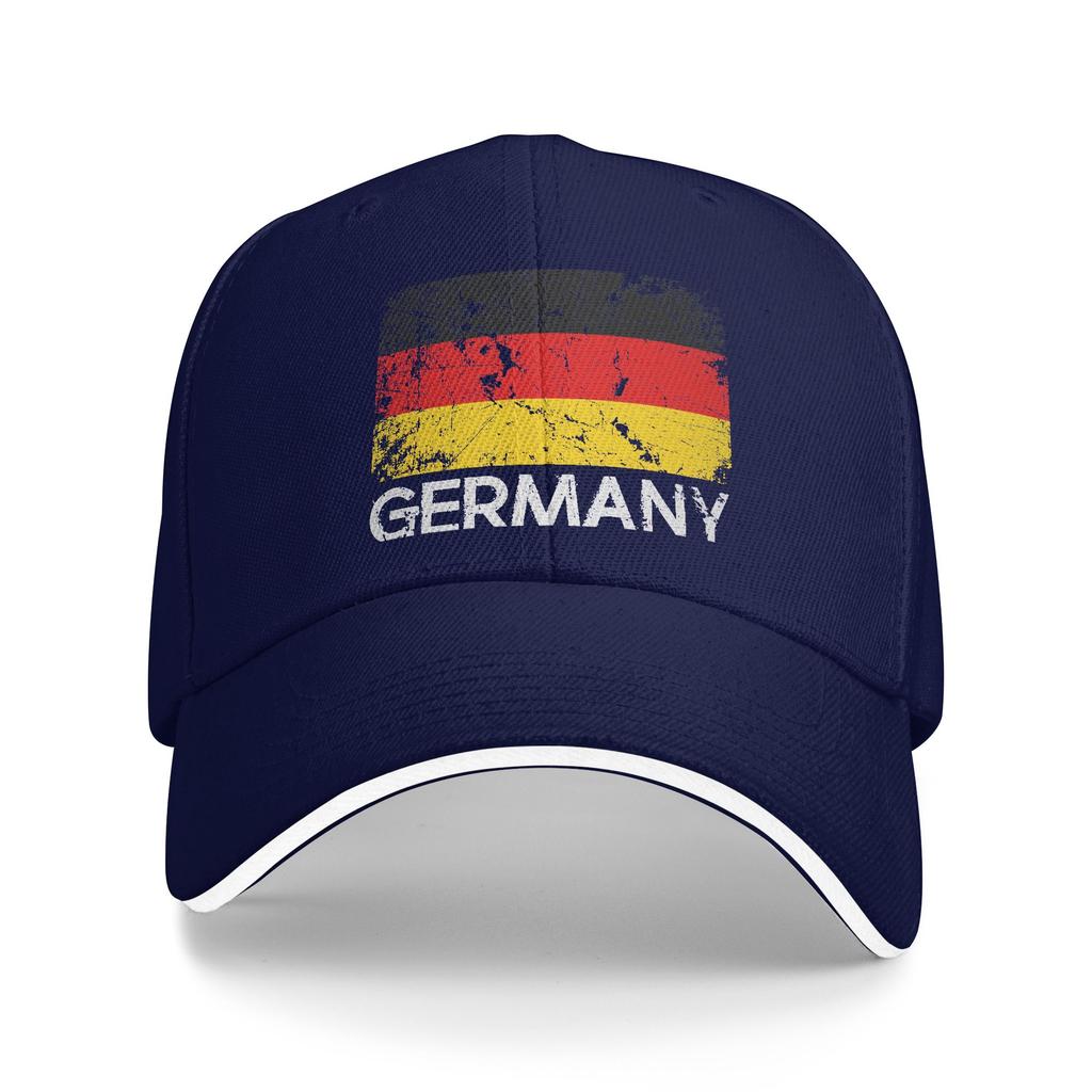 Deutschland Flag of German Baseball Cap  Couple Women Print Trucker Hat Summer y2k Retro Outdoor Gym Breathable Snapback Cap