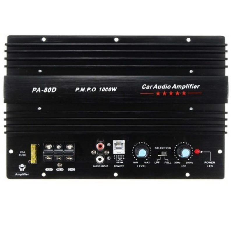 PA-80D 10 Inch 12V Ultra Thin Speaker Car Subwoofer 1000W High Power Car Audio Amplifier Board Amplifier