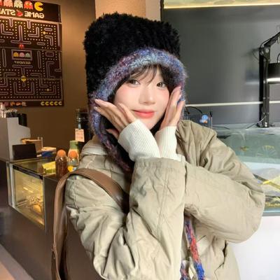 New Stacking Hat Wool Hat Women's Autumn and Winter Lei Feng Cold and Warm Knitted Hat Headgear