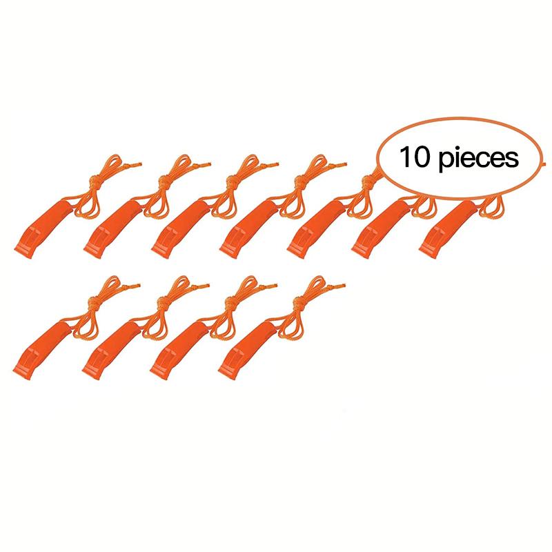 

10 шт. аварийно-спасательный свисток для выживания на открытом воздухе, спасательный свисток для кемпинга, спасательный свисток для соревнований по спасанию в бассейне