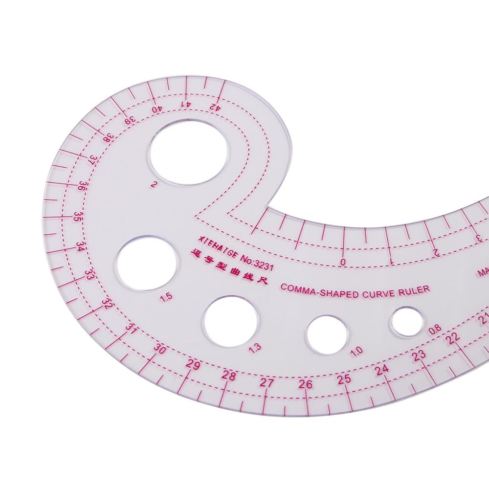 Grading Pattern Making Plastic Metric Measure Ruler Spline Design French Curve Ruler Sewing Tool