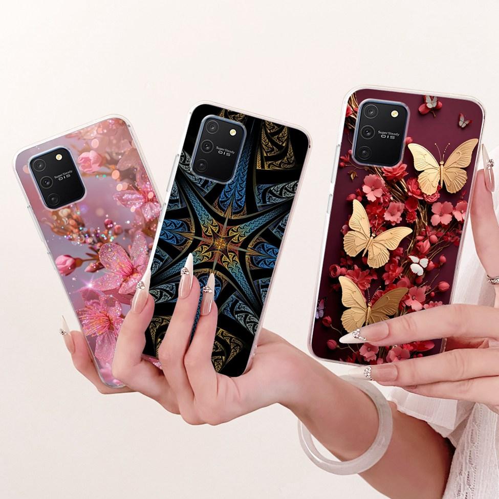 Clear For Samsung S10 Lite Case Cute Fashion Butterfly Funny Painted Casing For Samsung Galaxy S10 Lite SM-G770F SM-G770U1 Cover