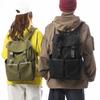 Solid Color Large-Capacity Backpack Casual Versatile Travel Bag Computer Bag Male College Student Class Schoolbag