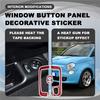 A16P-Window Button Panel Decorative Sticker Interior Modifications For Fiat 500 2008-2011 Abarth 595 2012-