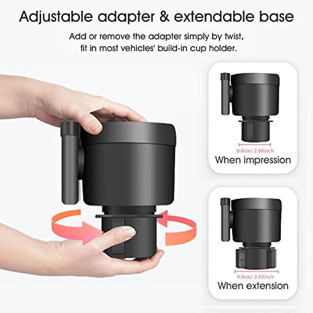 Uchwyt na butelkę z mlekiem dla niemowląt Rozbudowany uchwyt samochodowy na kubek. Uchwyt na napoje 2 w 1. Uchwyt na telefon