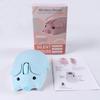 Cute, quiet, 2.4GHz wireless Bluetooth mouse in a piglet design. Connects two devices simultaneously. Cordless with USB receiver. Compatible with