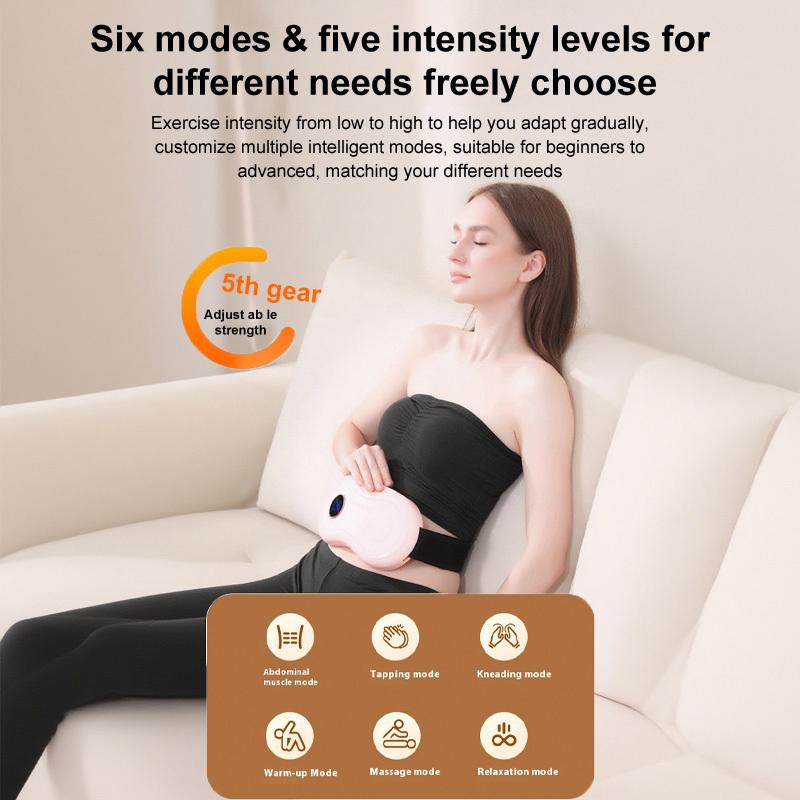 Vibration Fitness Massager with Heating Settings, Body Abdominal Weight Loss Belt, Waist Hot Compress, Household Shaking, Body Building Machine