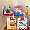 Waterproof Cartoon Thermal Tote With Handle Insulated Storage Pouch Cute Lunch Box Bag  Picnic
