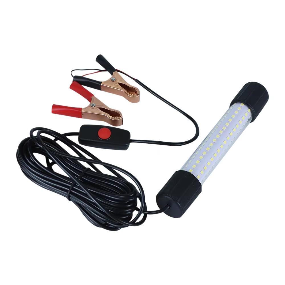 20W 12V-24V LED Fishing Lights Waterproof Underwater Fishing Lamp Submersible Boat Night Lishing Lamps Attract Squid Krill Light