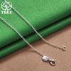 Classic 925 Sterling Silver Three Heart Pendant Necklace Men Women Fashion Charm Jewelry Wedding Party Elegant Gift Accessories