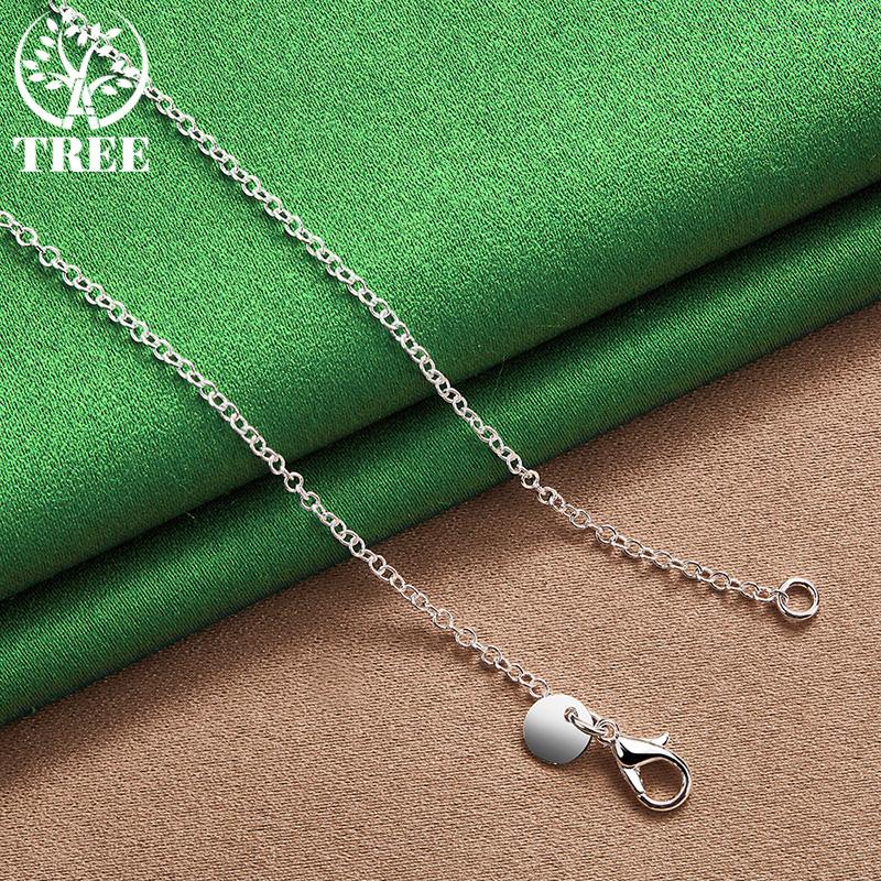 Classic 925 Sterling Silver Three Heart Pendant Necklace Men Women Fashion Charm Jewelry Wedding Party Elegant Gift Accessories
