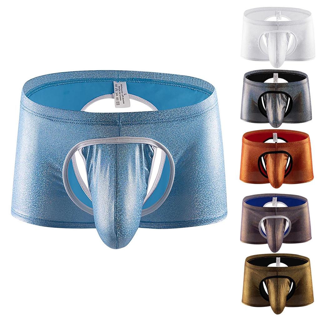 Men's Sexy Pants, Fashionable Shorts, Jeans, Printed Large-sized Low Waisted Elastic Underwear