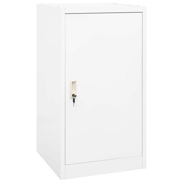 VidaXL Saddle Cabinet White 53x53x105 Cm Steel 339603