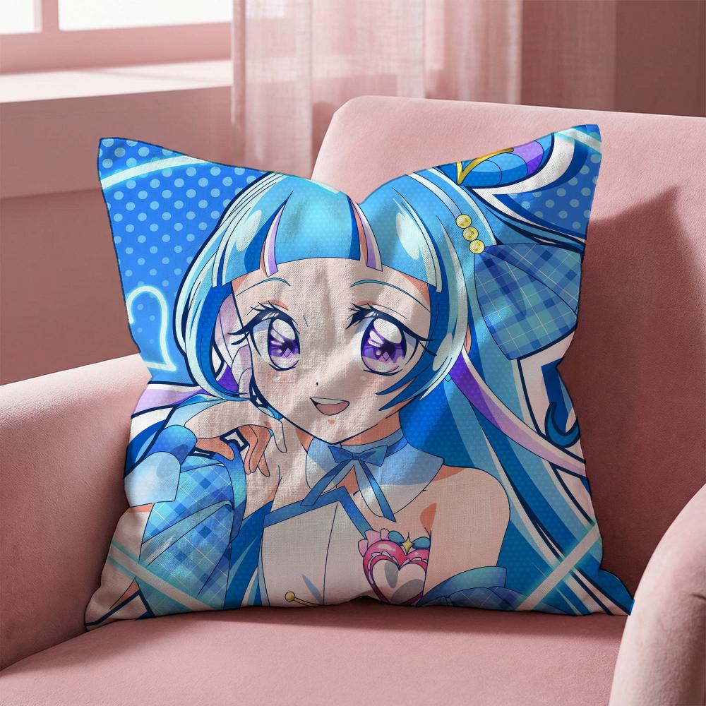 Federa Cuscino Multi-Scena Reversibile, Morbida e Resistente per Uso Quotidiano - You and Idol Pretty Cure