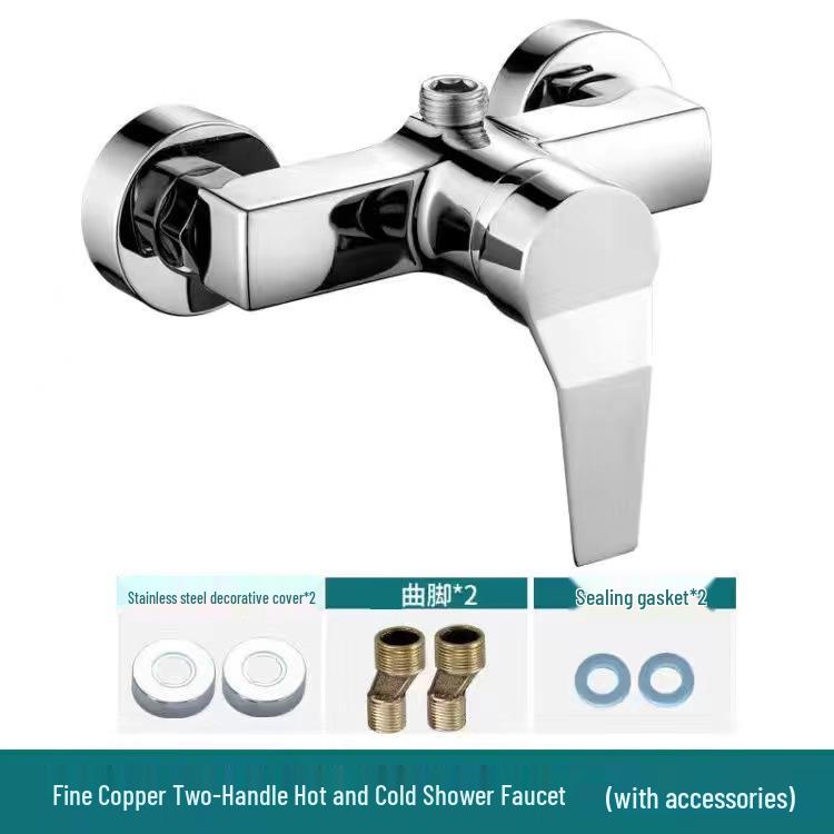 All-Copper Concealed Shower Mixer & Solar Water Heater Set