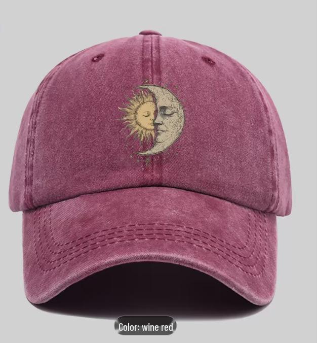 Retro American Washed Denim Baseball Cap - Casual Outdoor Style