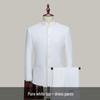 Men's Youth Slim Fit Zhongshan Suit Set - Chinese Stand Collar Wedding Formal Tang Suit