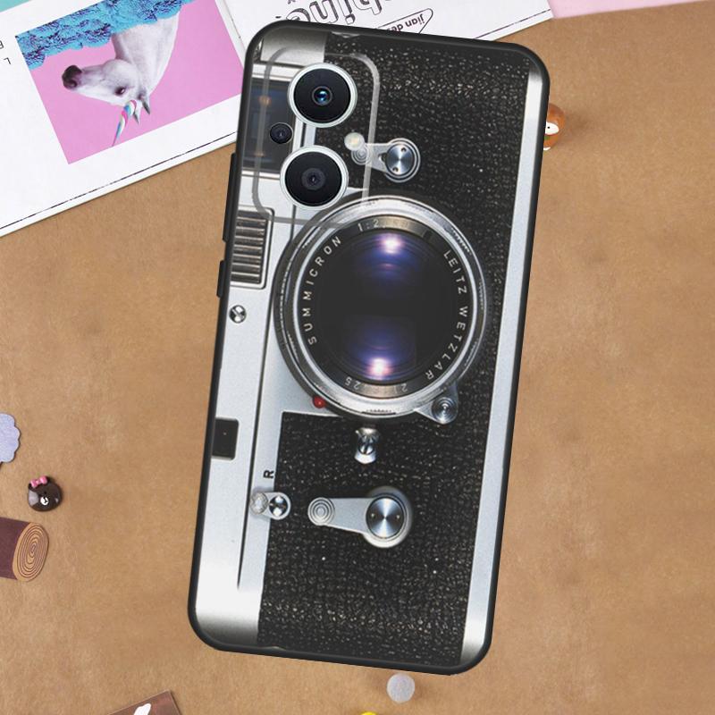 Retro Vintage Camera For OPPO Reno 13 12 11 10 14 Pro 8T 11F 12F 13F 14F 7 8 Lite OPPO Find X9 X8 X6 X5 Pro Case