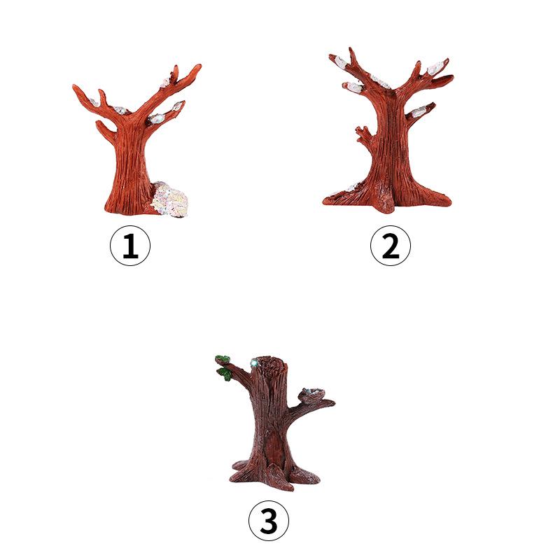 Christmas Tree Micro Landscape with Snowflake Ornaments - Zakka Accessories