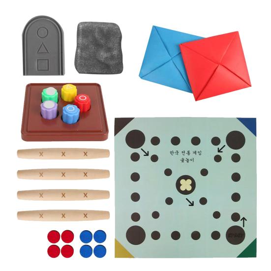 Korean Traditional Play Game Set Hand Eye Coordination Training Toy Korean Folk Stone