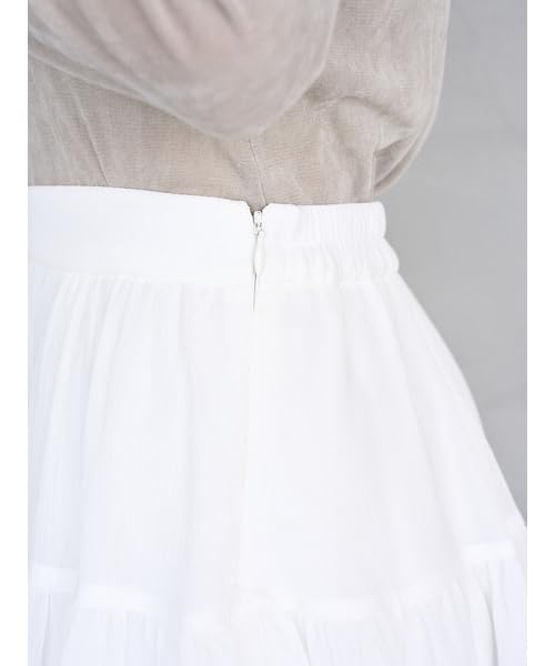 Ripple Line Mini Skirt Shorts SWFP255030WHT0