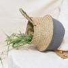 Seagrass Wicker Basket Wicker Basket Flower Pot Folding Basket Dirty Basket