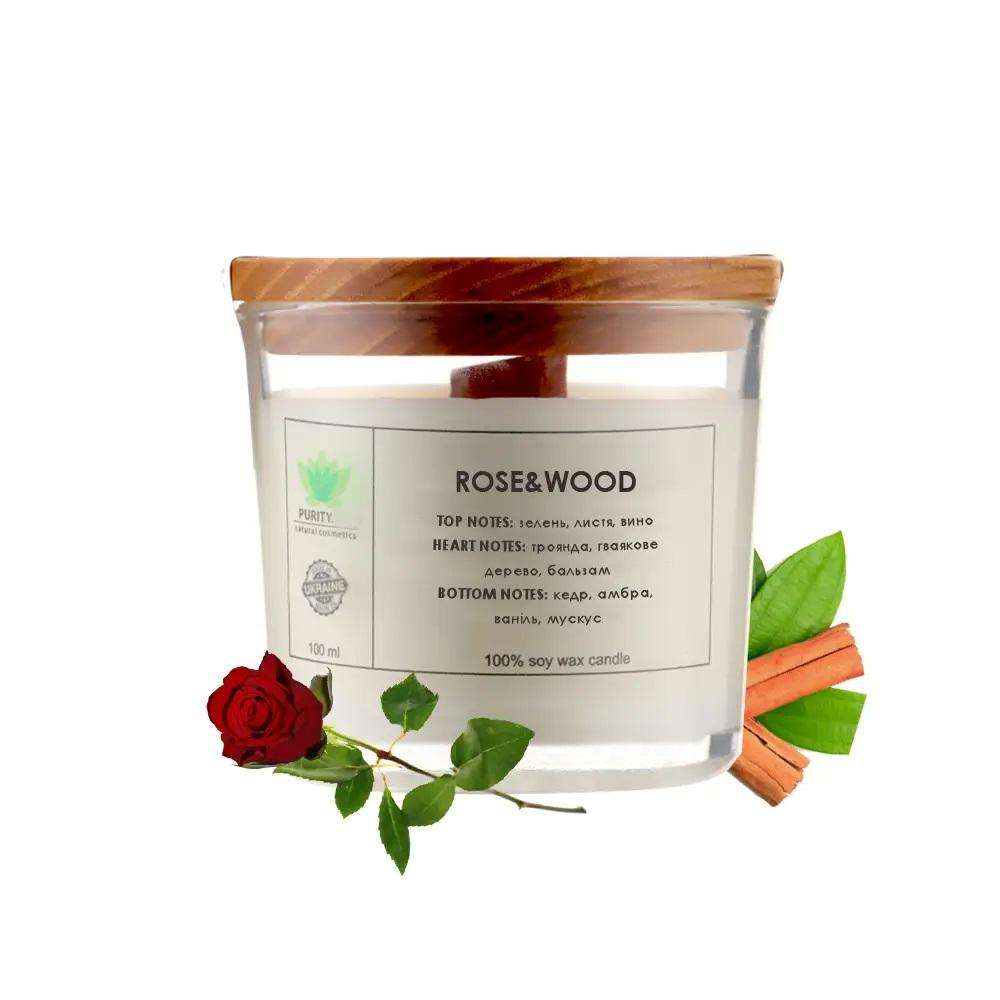 

Aroma candle Rose&Wood S PURITY 60 g