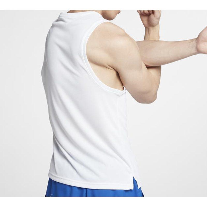 Nike Tank Tops Men's White Crew Neck Thin Straight Fit AQ0464-100