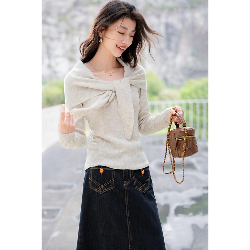 Mocana Women's 2-Way Wear Long Sleeve Knit Top