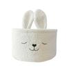 Rabbit Ears Sundries Storage Baskets Plush Toys Storage Soft Organizer Bag